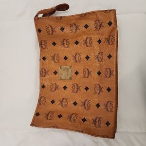 Authentic Vintage MCM Large Clutch Toiletry Bag Pouch!!